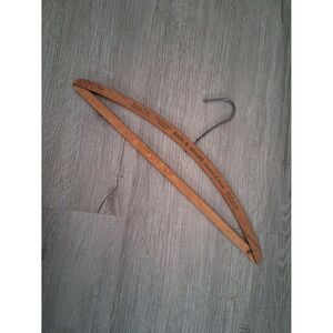 Bain & Adams Cleaners & Dryer Clothing Hanger Wood & Metal Vintage Woodbury NJ